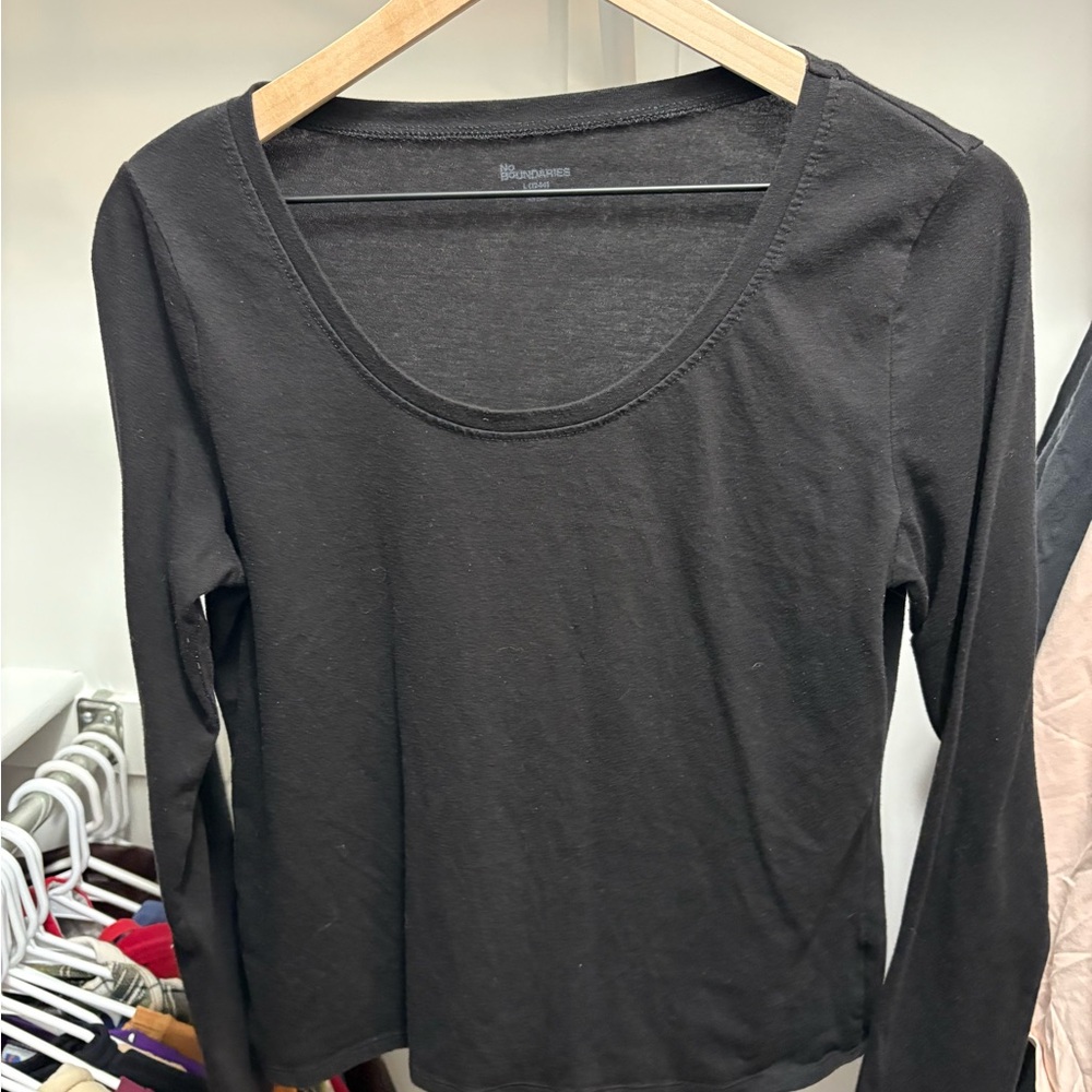 Black Long Sleeve Top